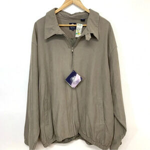 Pebble Beach Jacket Men XXL  Lightweight Full Zip Windbreaker Lined Pockets NEW